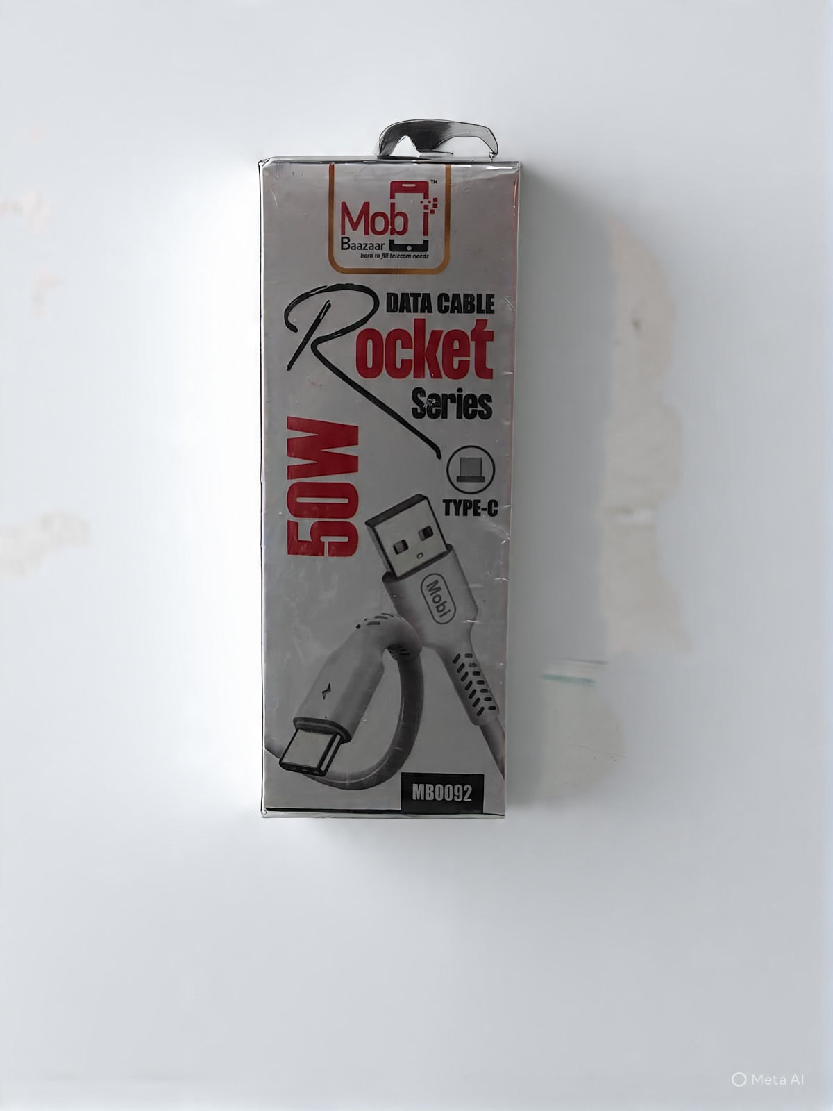 Mobi Baazaar 50W Type C Fast Charging Data Cable (MB0092)