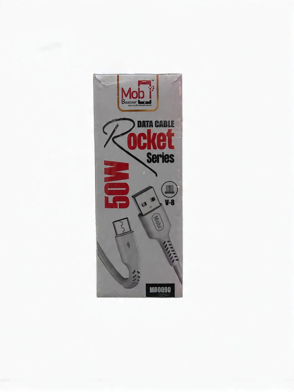 Mobi Baazaar 50W V-8 Fast Charging Data Cable (MB0090)