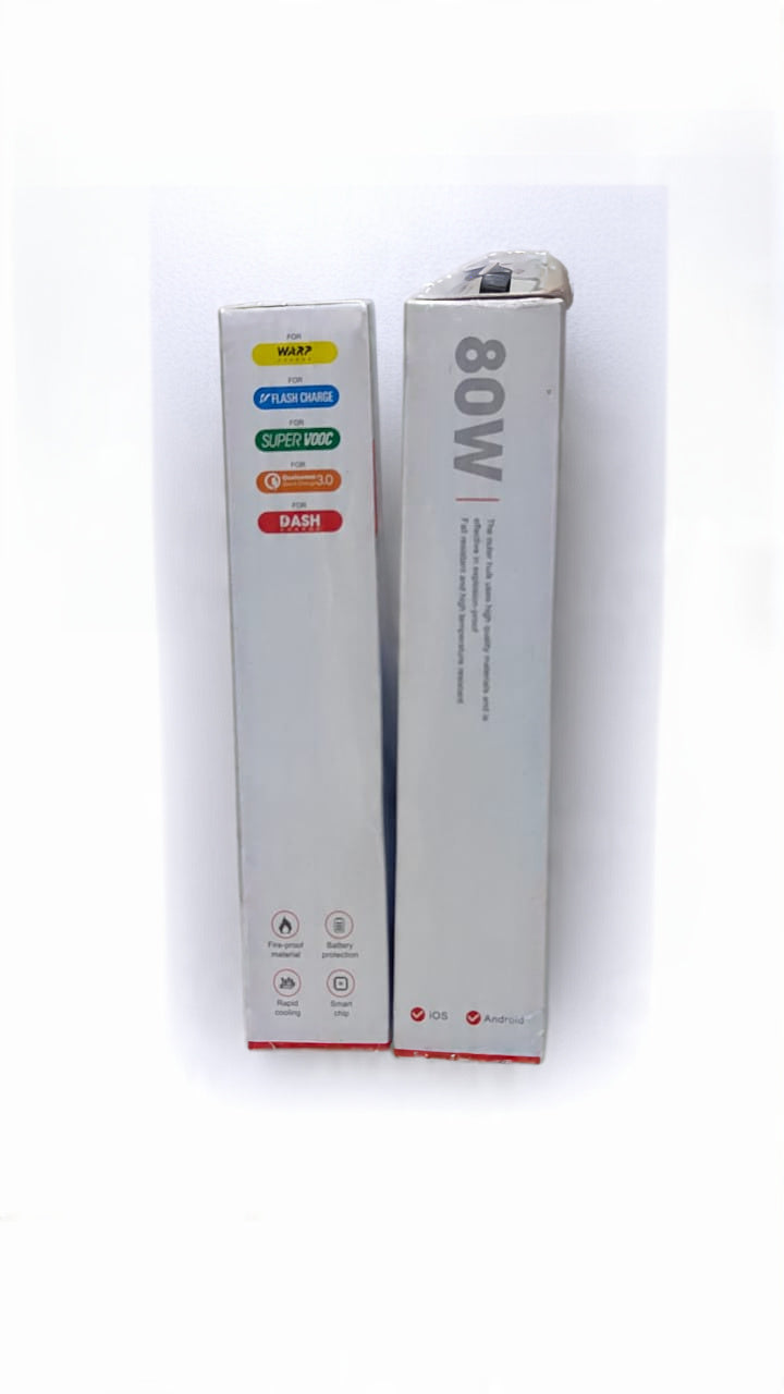 JB Gold 80W 8.1 A Type-C 100% Original Quality Super Charger Fireproof SuperVooc (JB VC-12)