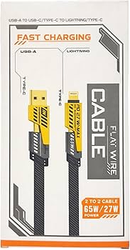 4 In 1 Ultra Fast Charging Cable, USB to Type C