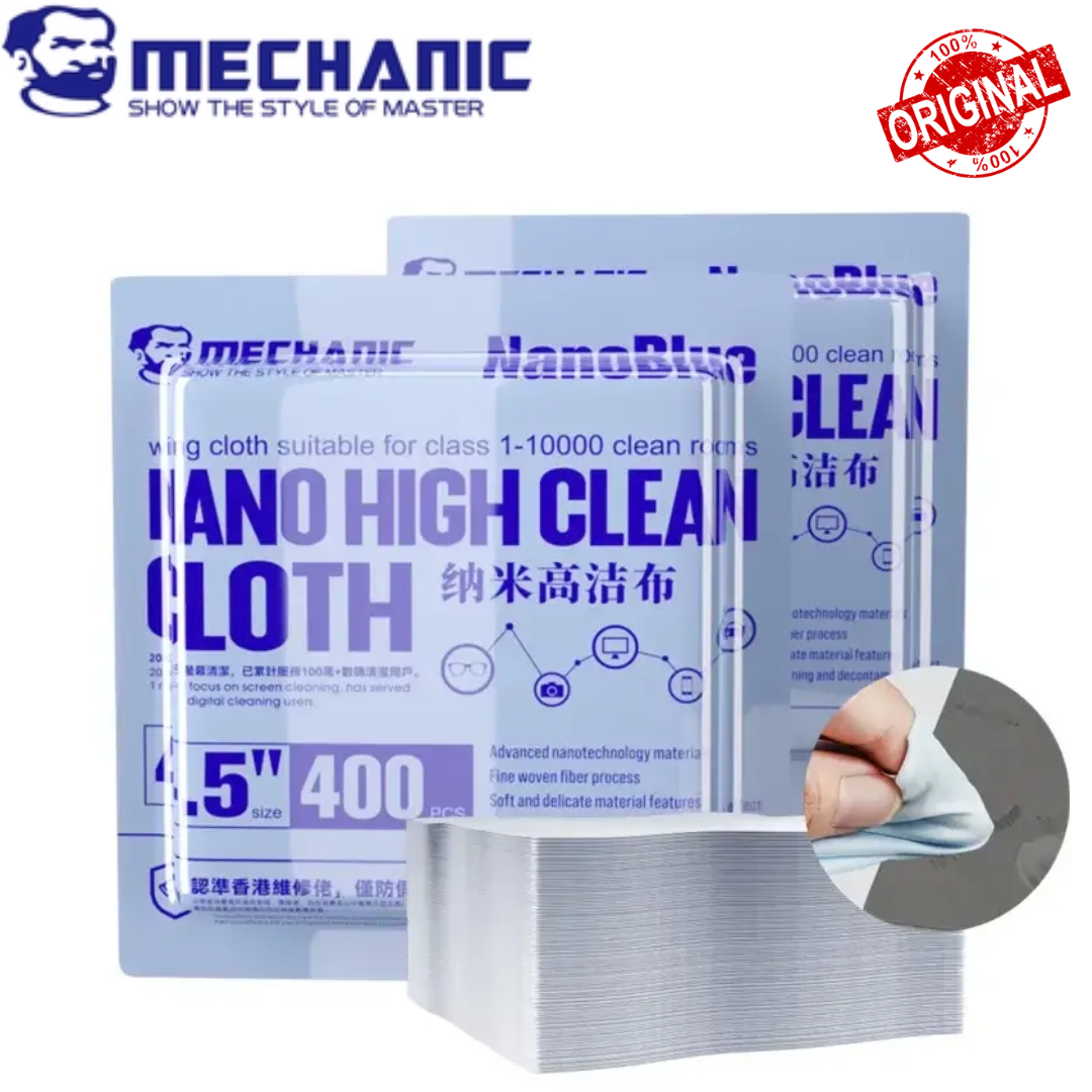 Mechanic Nano-blue 4.5-inch Big Size 400pcs High Clean Cloth 100% Original