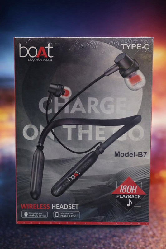 boAt Model-B-7 wireless headset NeckBand