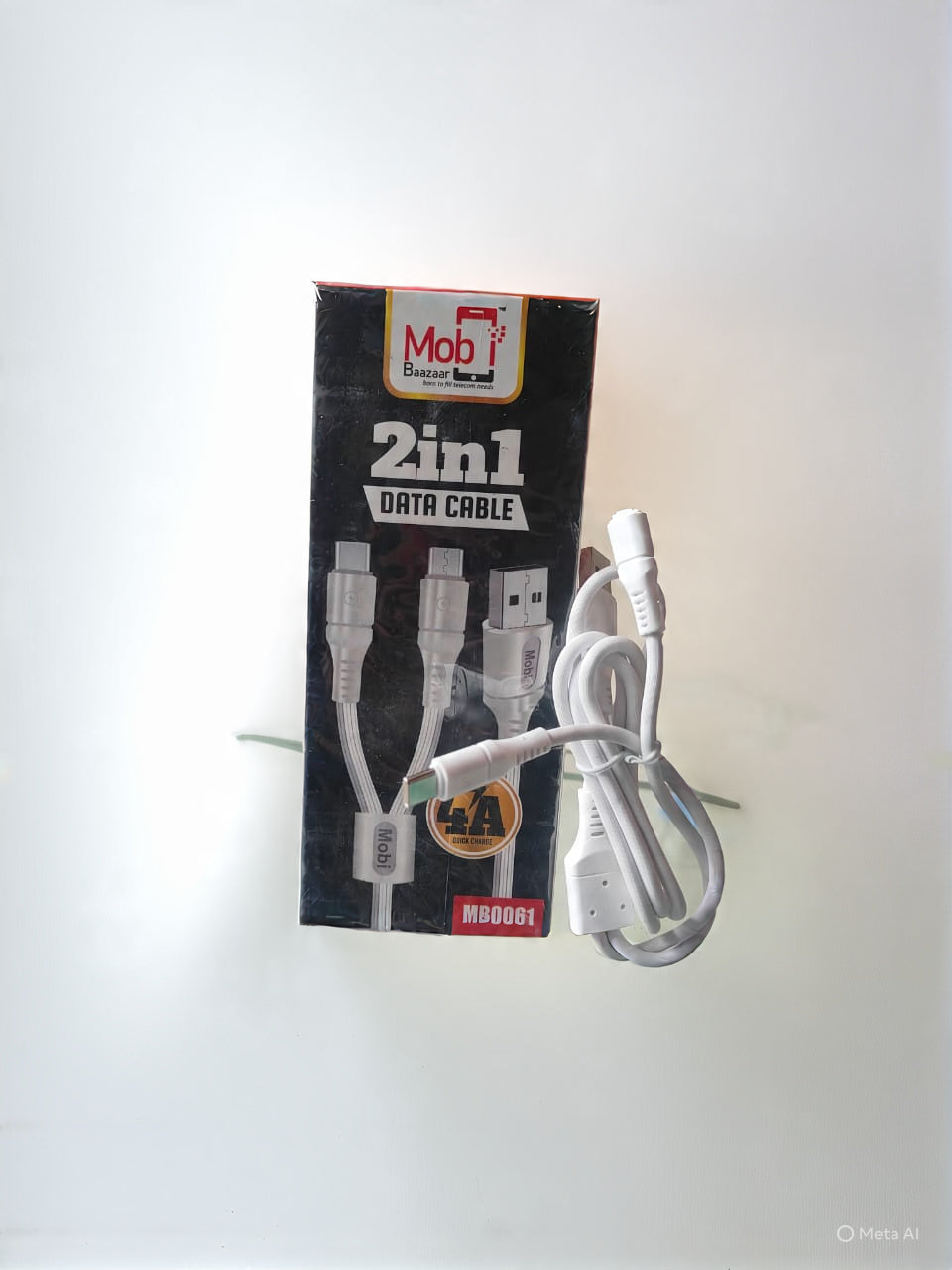 Mobi Baazaar 4A. 2in1 Data Cable (MB0061)