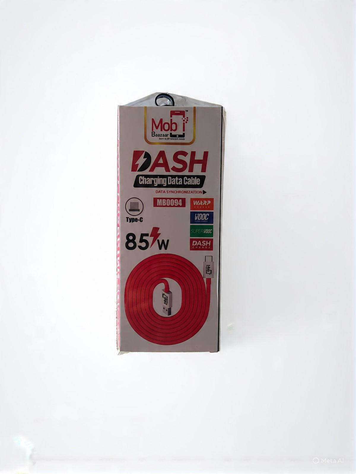 Mobi Baazaar 85W Type-C Fast Charging Data Cable SuperVooc (MB0094)