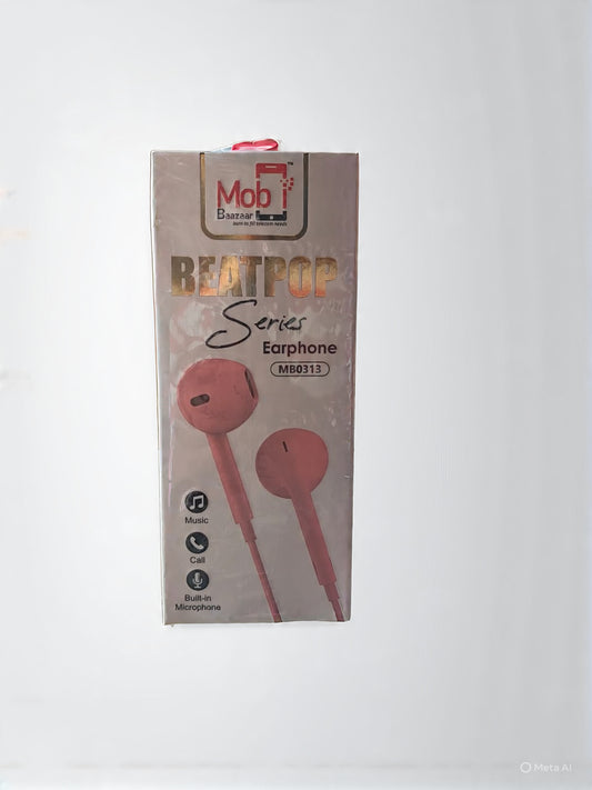 Mobi Baazaar BEATPOP Thaunder Sound Earphone (MB0313)
