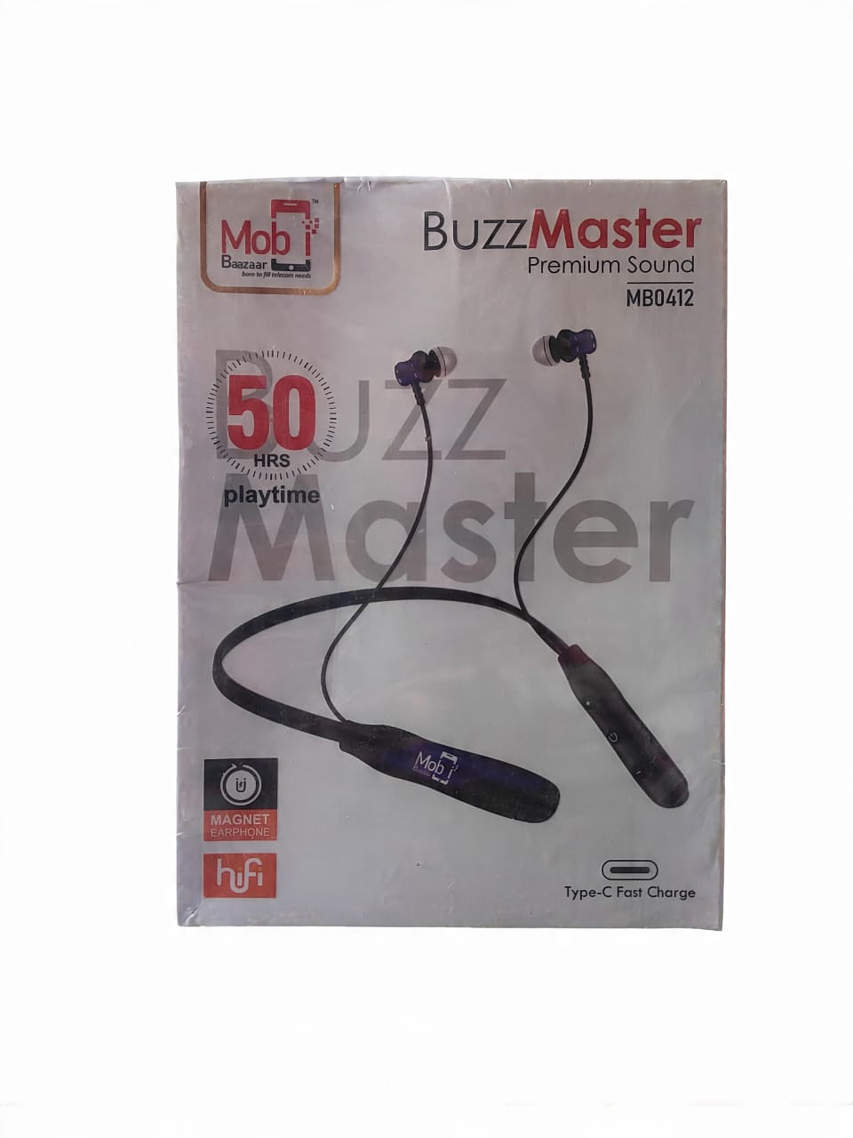 Mobi Baazaar 50.HRS Playtime BuzzMaster Premium Sound NeckBand (MB0412)