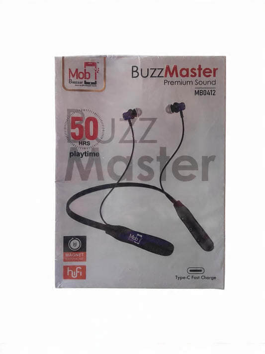 Mobi Baazaar 50.HRS Playtime BuzzMaster Premium Sound NeckBand (MB0412)