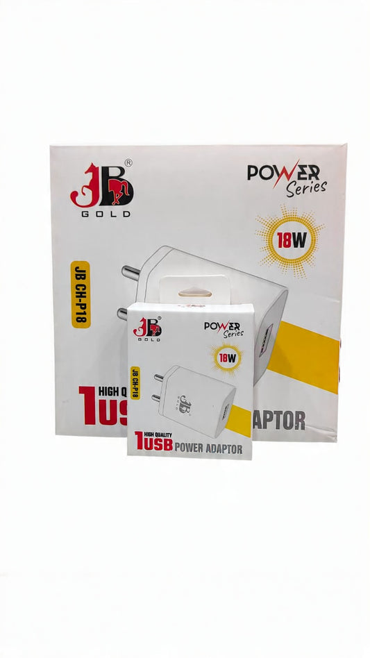 JB Gold 18W 1 USB High Quality Power Adaptor (JB Ch-P18)
