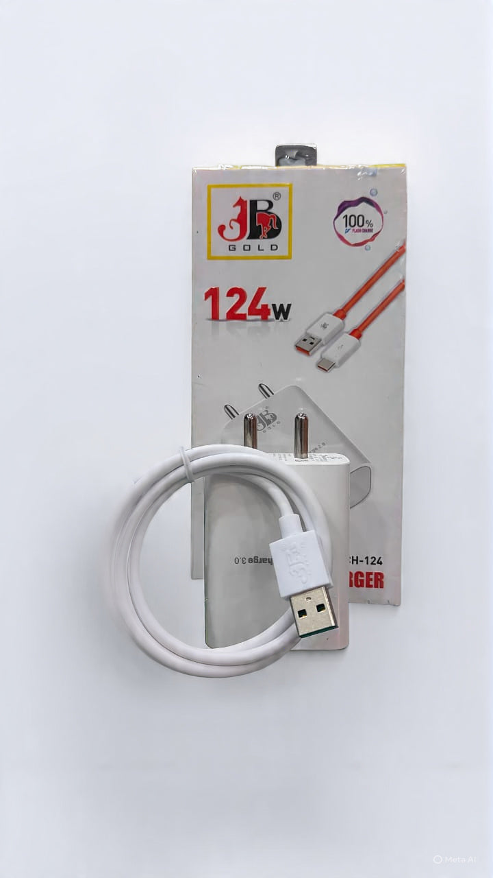 JB Gold 124W 100% Flash Charge All In One Charger SuperVooc
