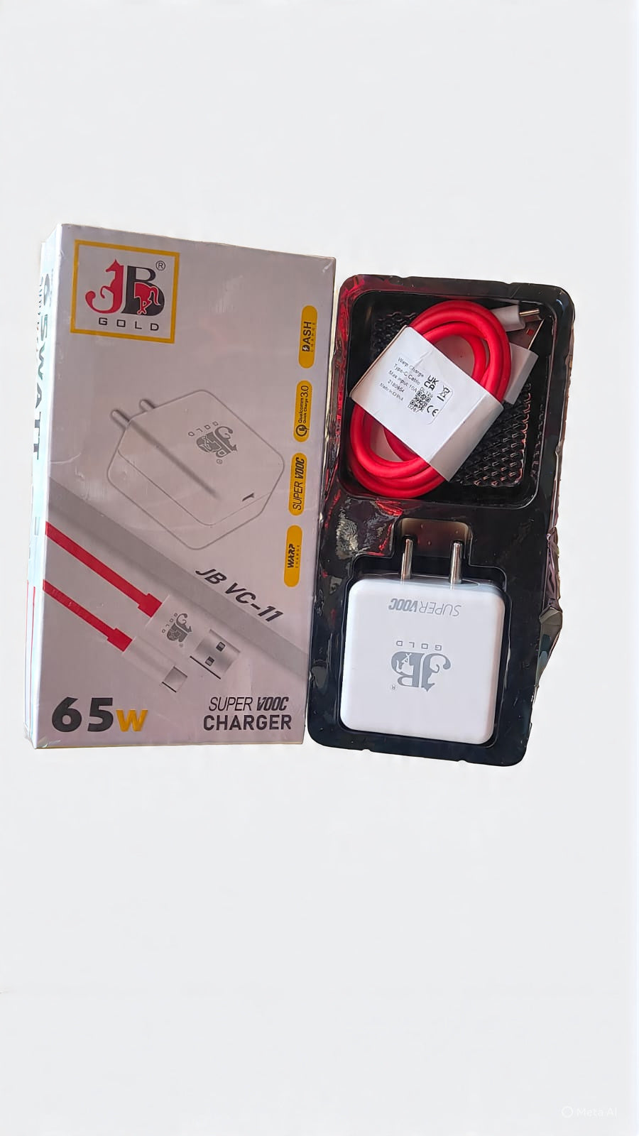 JB Gold 65W Super Fast Charging SuperVooc Charger (JB VC-11)