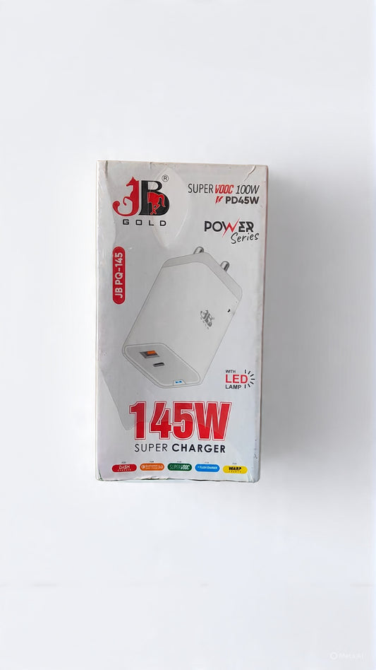 JB Gold 145W Quick Charger SuperVooc 100W PD-45W Super Charger (JB PQ-145)