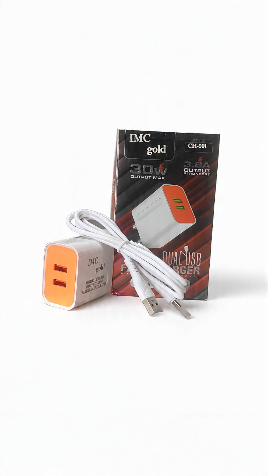 IMC Gold 30W 3.8 A Type-C Dual Fast Charger(CH-501)