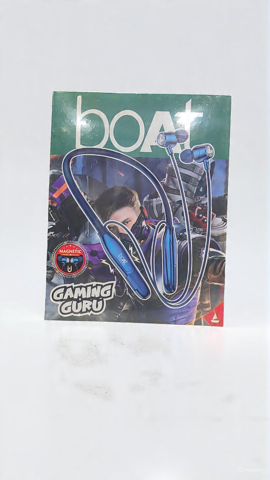 Boat Gaming Guru 60H Battery,Magnetic Buds,Bluetooth Neckband, Wireless with Mic Earphones