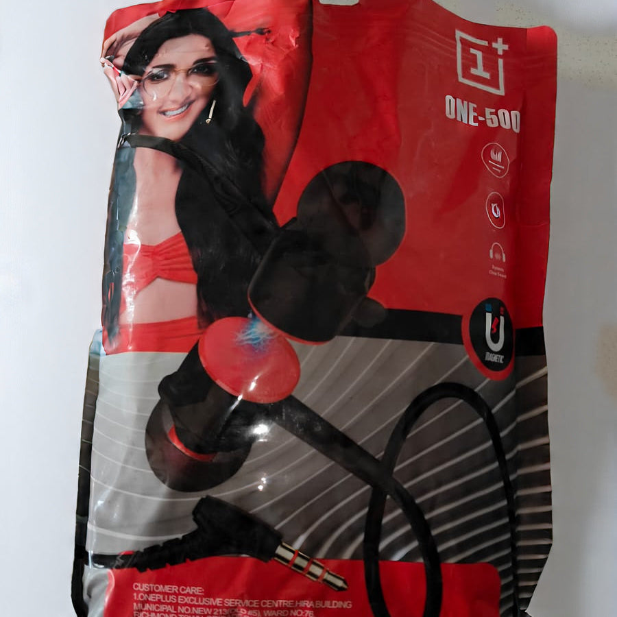 One Plus Music Earphone In Ear Headset With Magnetic (ONE-500)