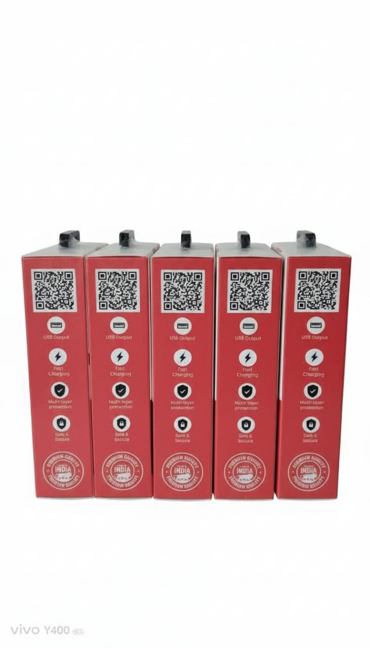 Mobi Baazaar (15W) V-8 Charger (MODEL NO.MB0115)