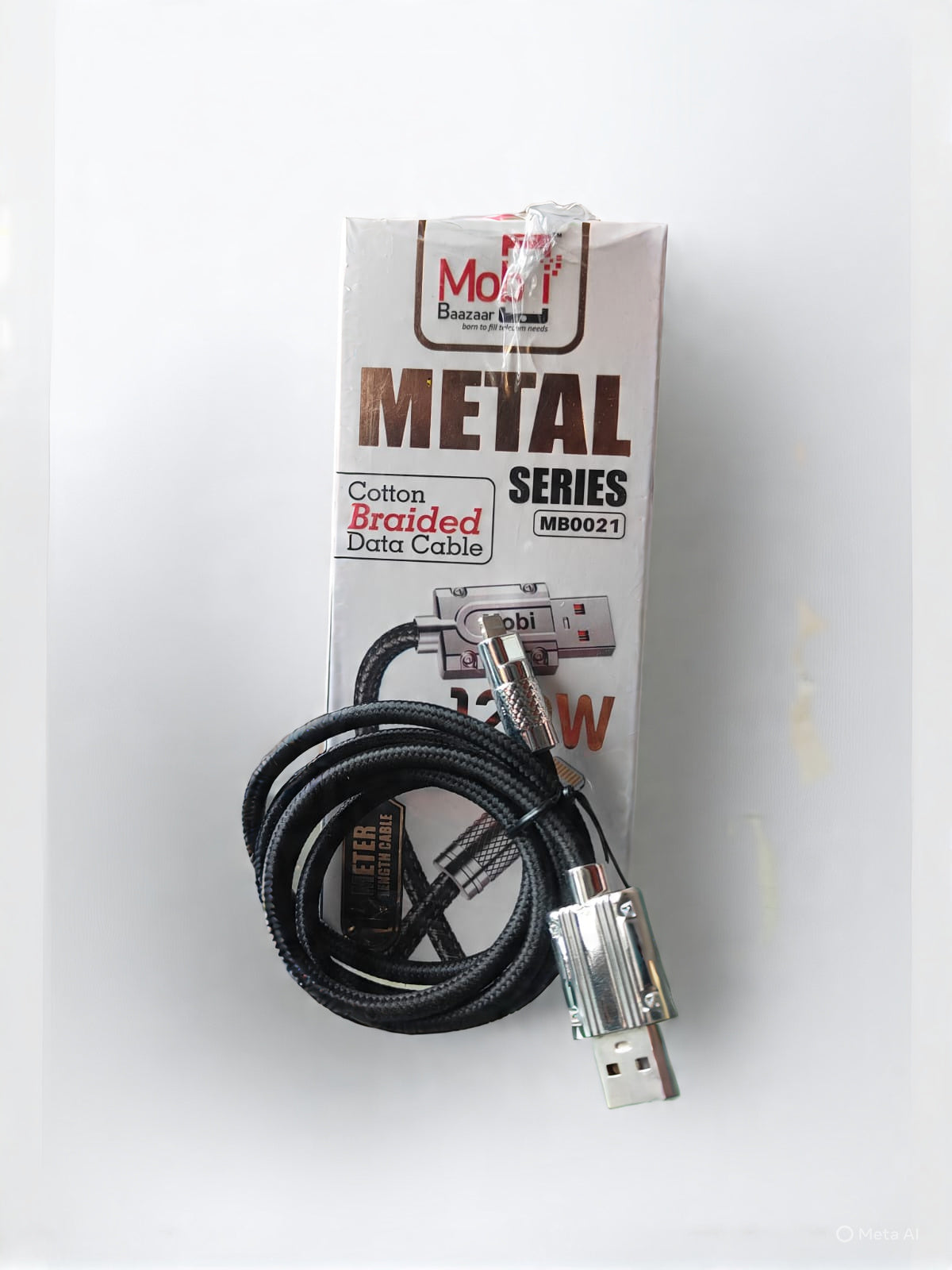 Mobi Baazaar 120W I-Phone Metal Fast Charging Data Cable (MB0021)