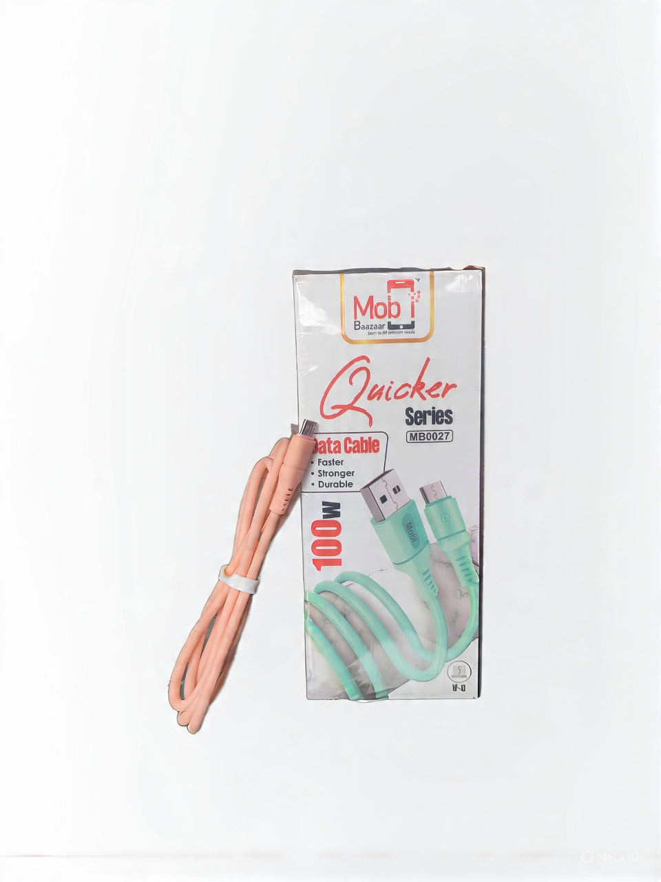 Mobi Baazaar 100W V-8 Super Fast SuperVooc Data Cable (MB0027)