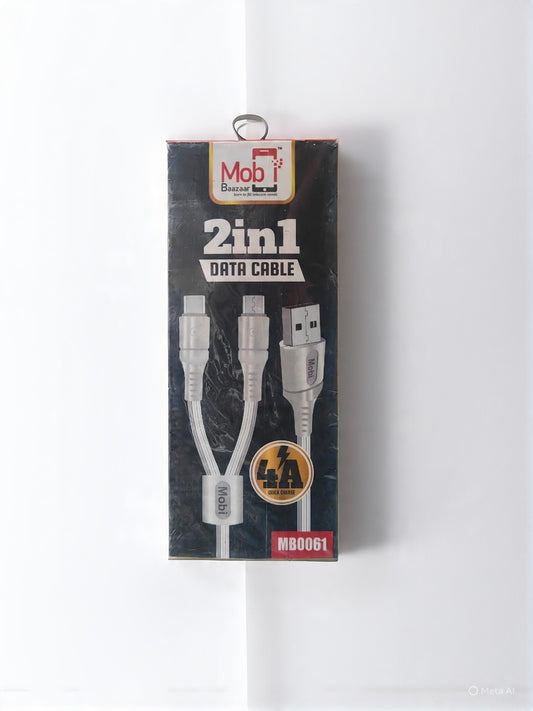 Mobi Baazaar 4A. 2in1 Data Cable (MB0061)
