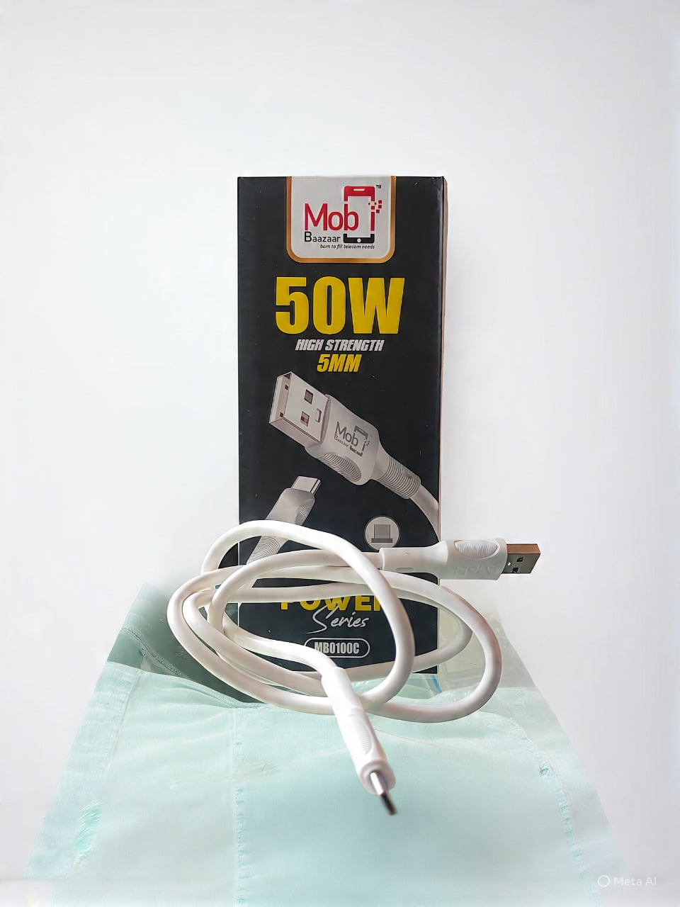 Mobi Baazaar 50W Type-C High Strength 5mm Fast Charging (MB0100C)