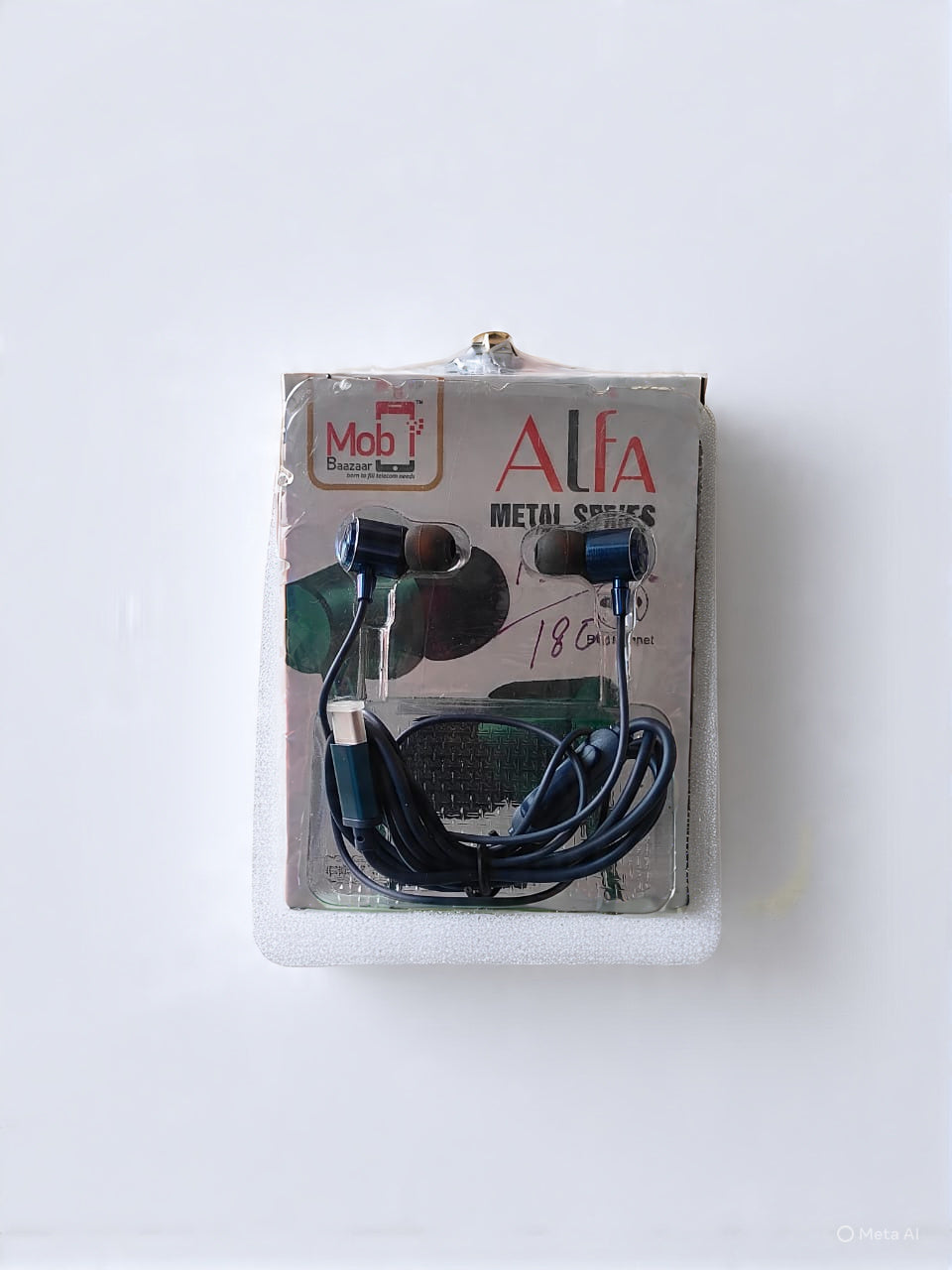Mobi Baazaar  Alfa Metal Bud.Megnet Wire Earphone HD Sound Quality Support To All Phone