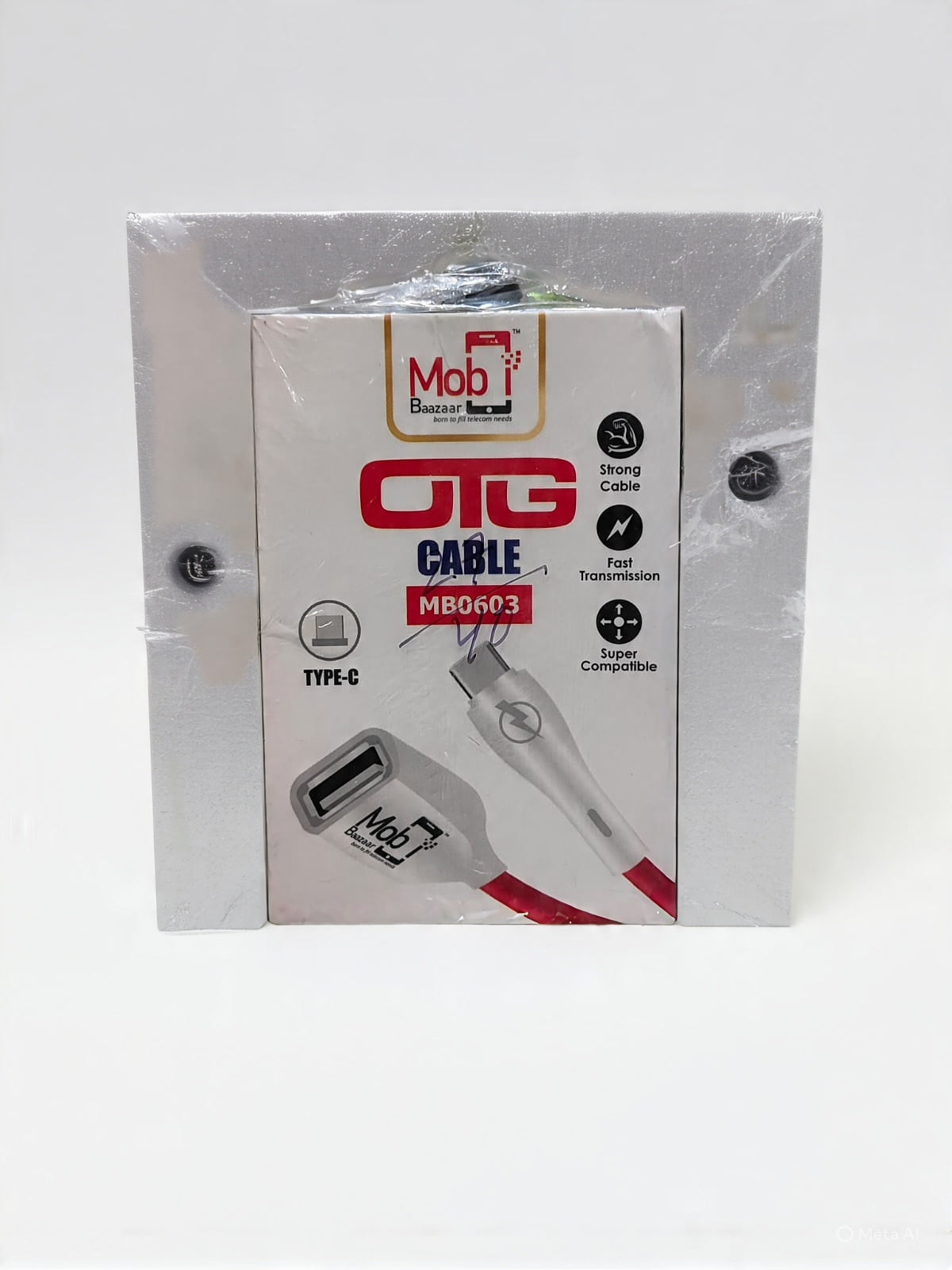 Mobi Baazaar OTG Type-C 480Mbps Fast Data Transfer OTG Cable (MB0603)