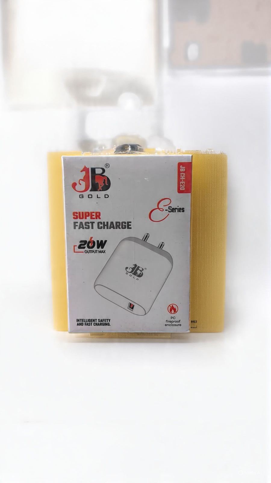 JB Gold 20W Type-C Super Fast Charger PC Fireproof Enclosure (JB Ch-E20)