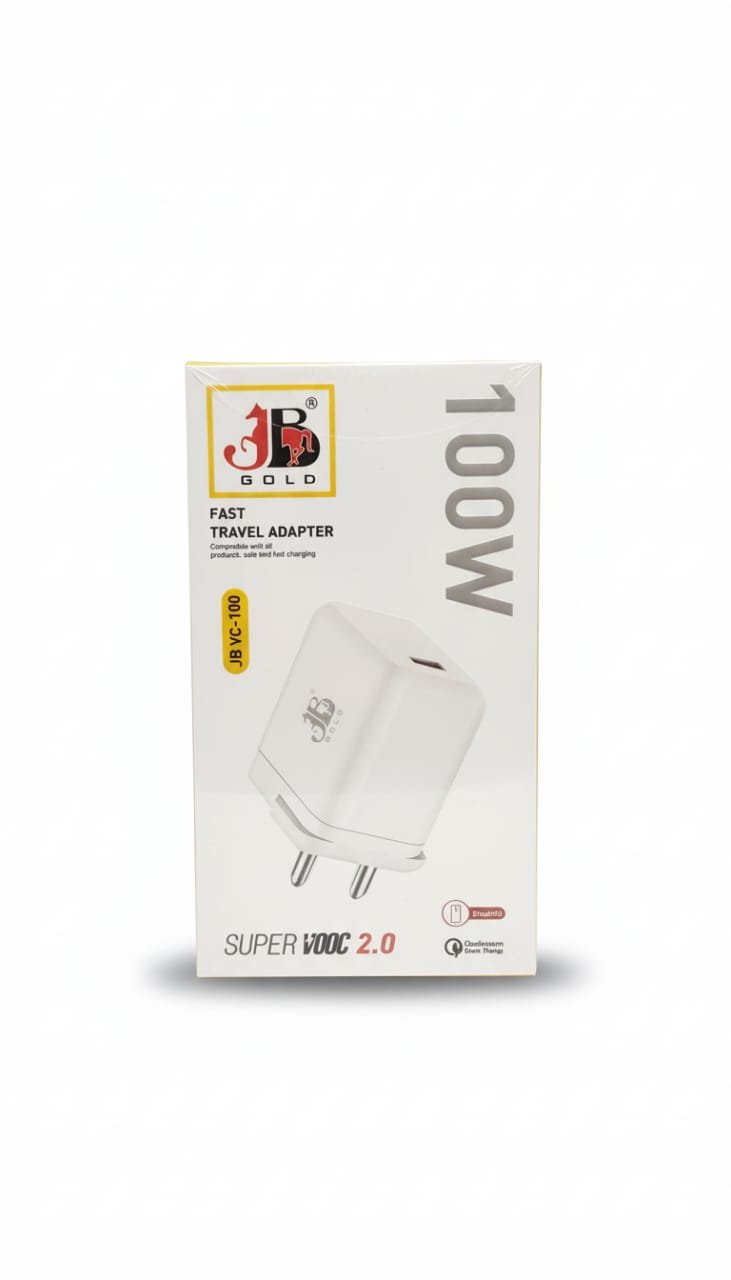 JB Gold 100W Fast Travel Adapter SuperVooc 2.0 Qualcomm Quick Charge (JB VC-100)