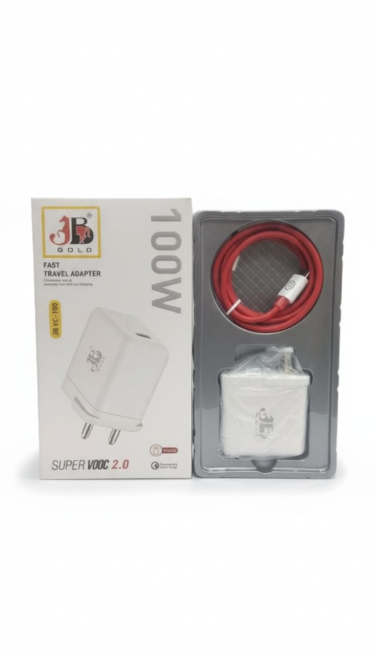 JB Gold 100W Fast Travel Adapter SuperVooc 2.0 Qualcomm Quick Charge (JB VC-100)