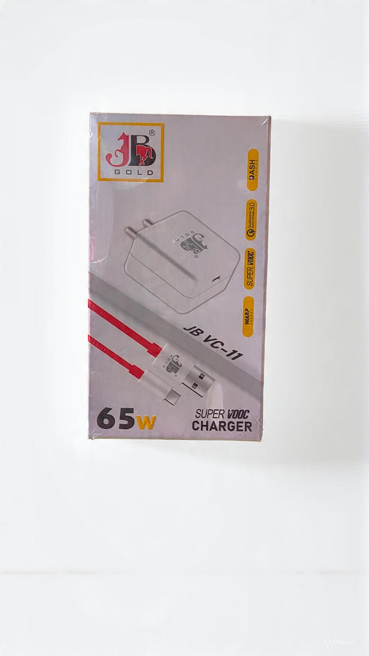 JB Gold 65W Super Fast Charging SuperVooc Charger (JB VC-11)
