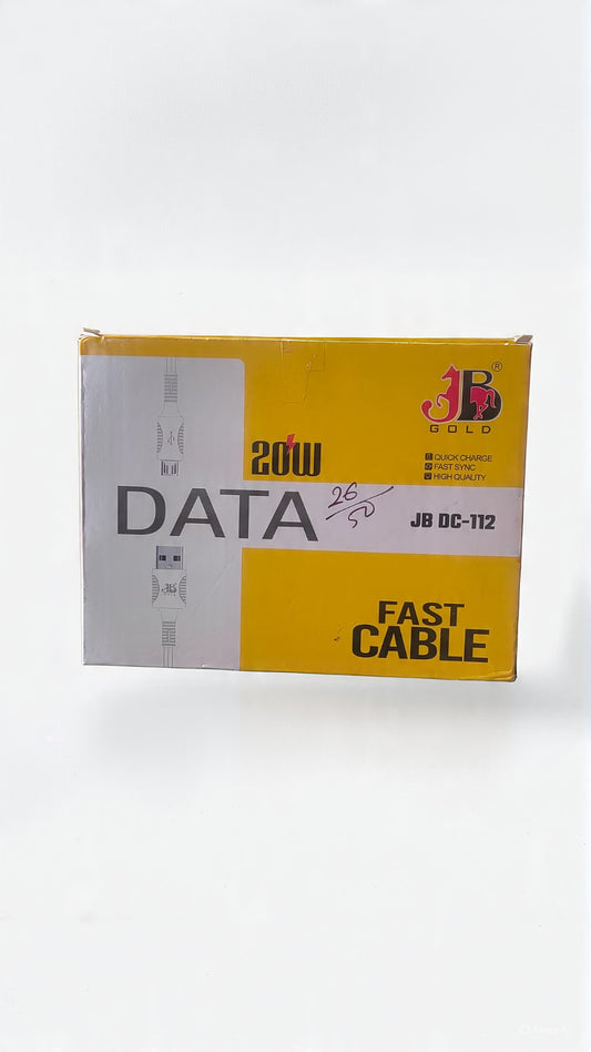 JB Gold 20W V-8 Fast Data Cable  Quick Fast Charge (JB DC-112)
