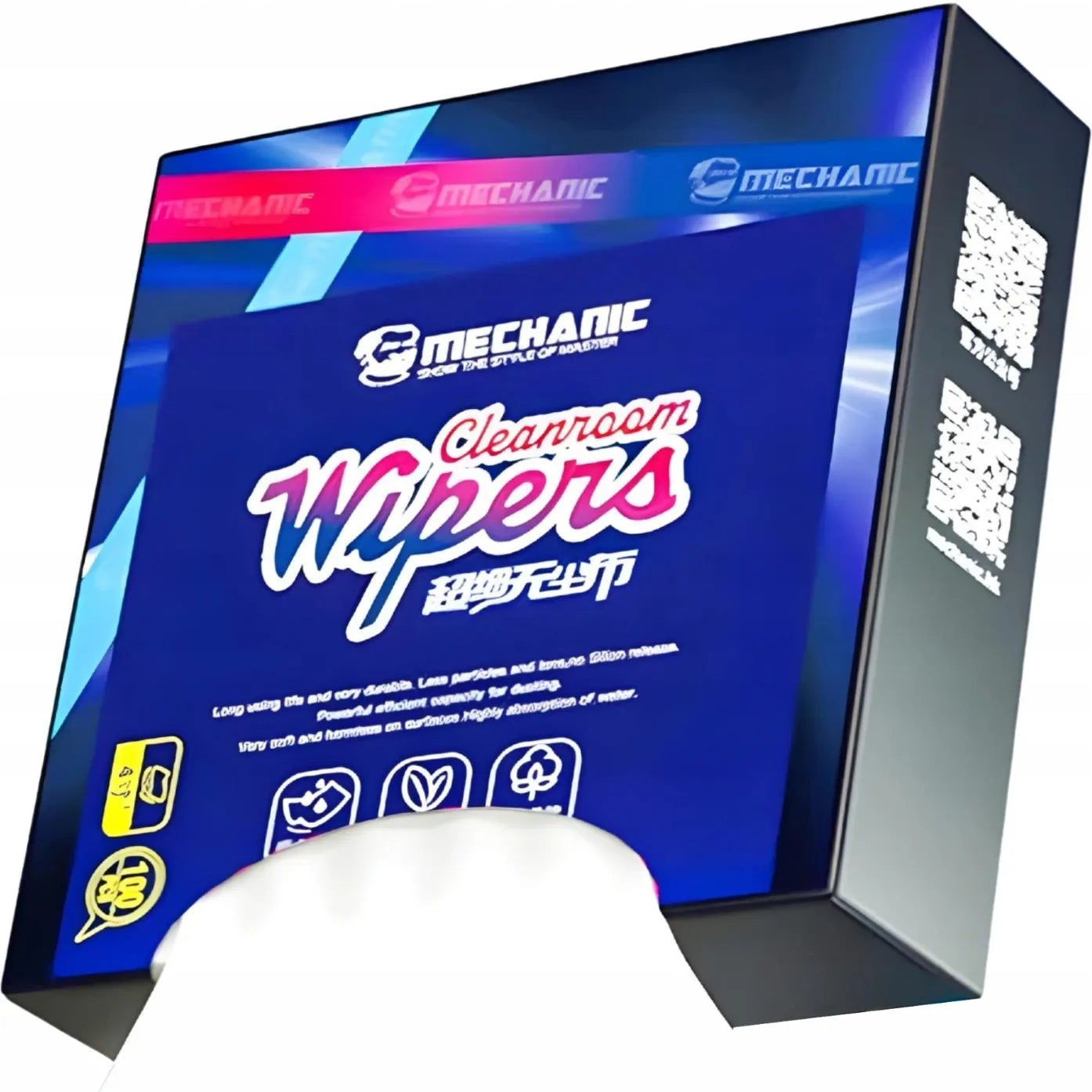 Mechanic Chusteczki Bezpyłowe Cleanroom Wipers 100Pcs